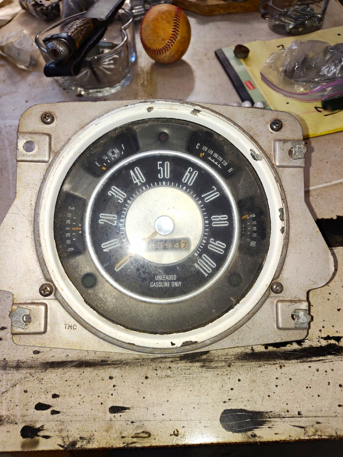 early Bronco instrument cluster