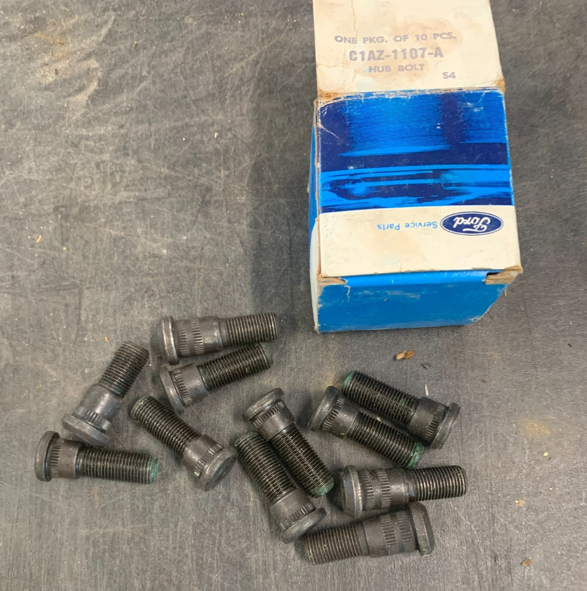 NOS 1961-1966 Ford Drum Brake Wheel Studs 1/2 NOS 1961-1966 Ford Drum Brake Wheel Studs 1/2