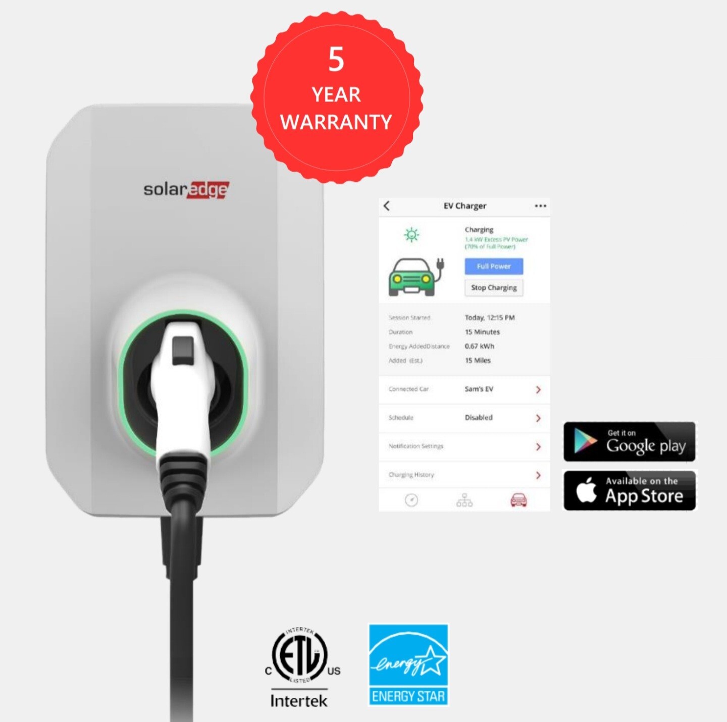 SolarEdge Level 2 EV Charger - Brand New Factory Sealed Box SE-EV-SA-KIT-LJ40P