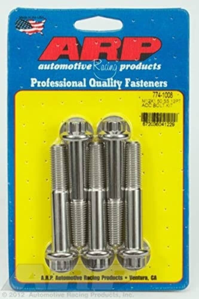 ARP M12 x 1.50 x 70 12pt SS Bolts (5/PKG) - 774-1008 ARP M12 x 1.50 x 70 12pt SS Bolts (5/PKG) - 774-1008