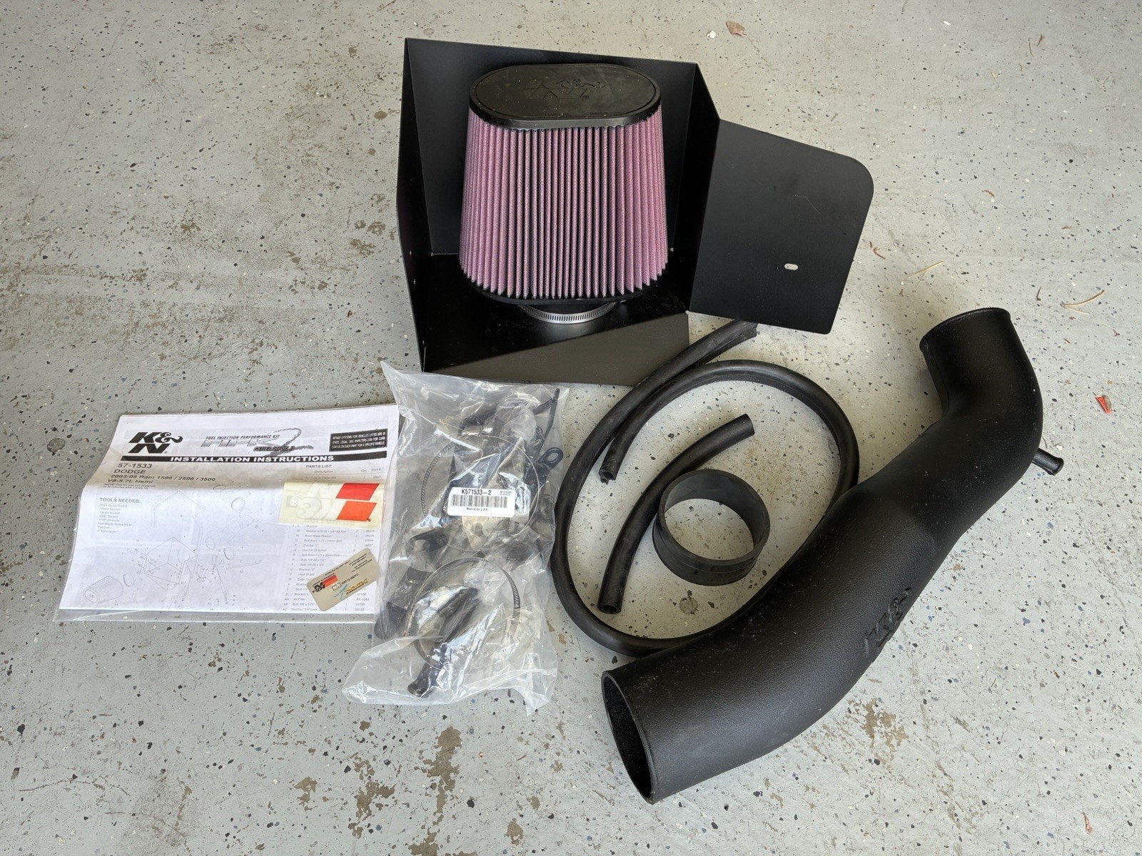 NEW K&N 57-1533 Cold Air Intake 2003-2008 Dodge Ram 1500 2500 3500 5.7L HEMI