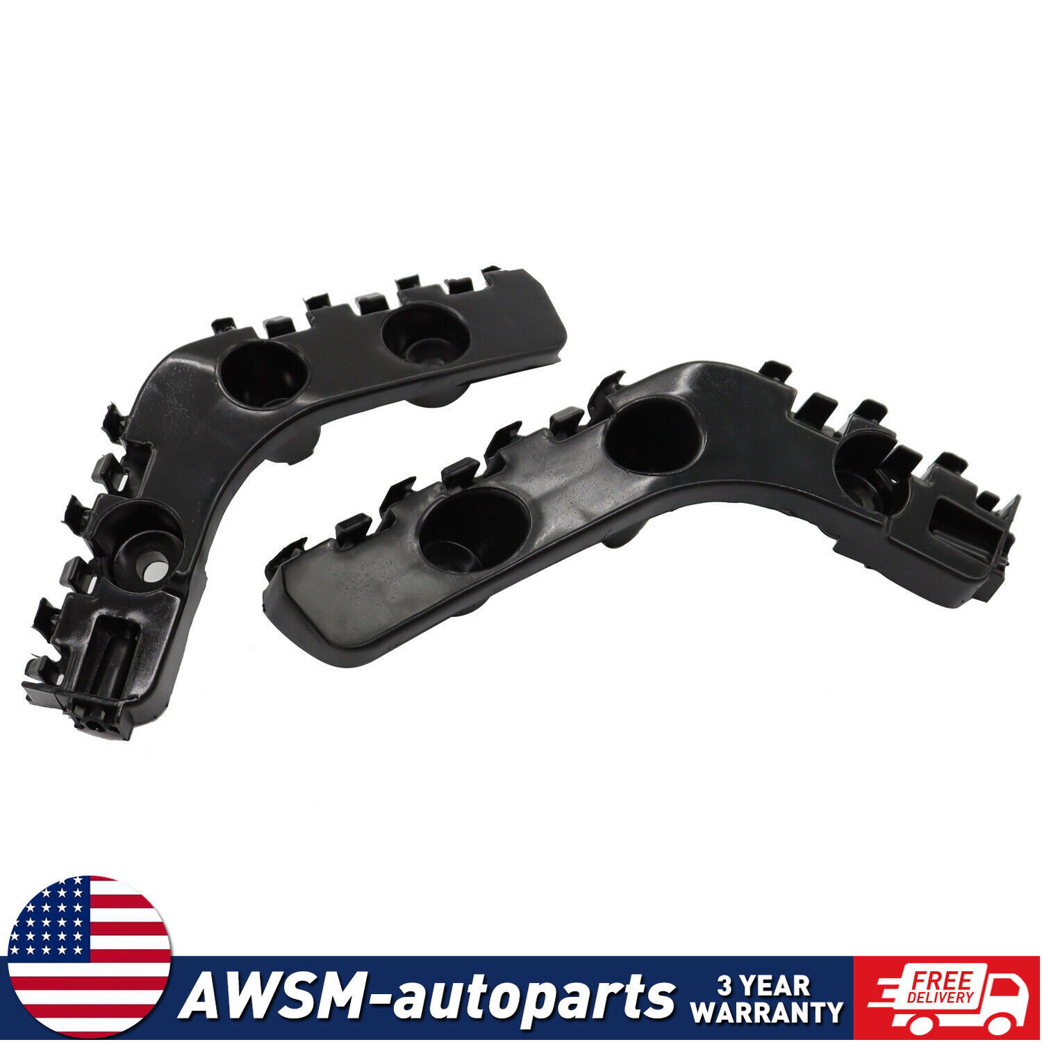 Left & Right Front Bumper Brackets for 2014-2021 Jeep Grand Cherokee