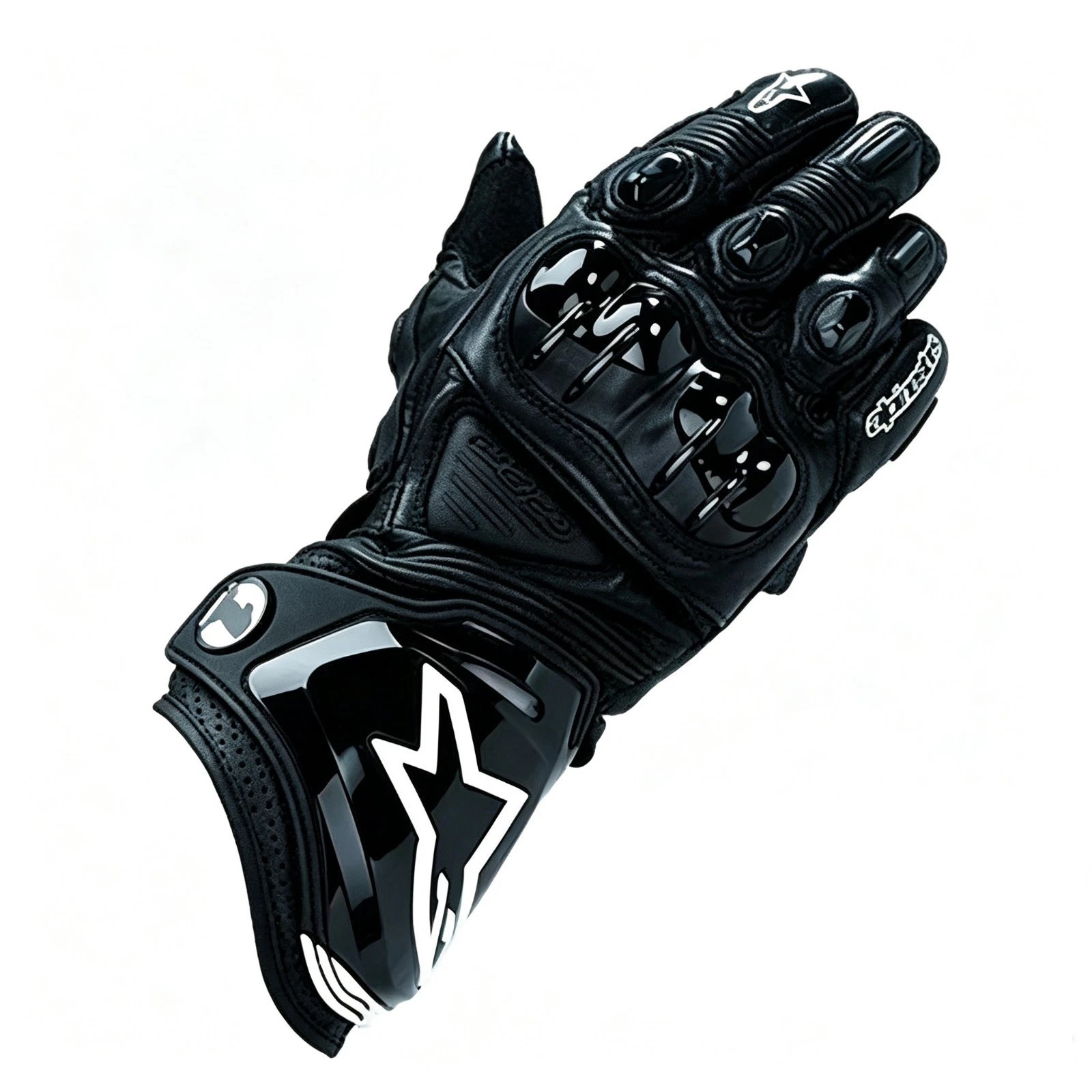 Alpinestars GP-PRO Men's Long Leather Racing Motorcycle Gloves - Black Alpinestars GP-PRO Men's Long Leather Racing Motorcycle Gloves - Black