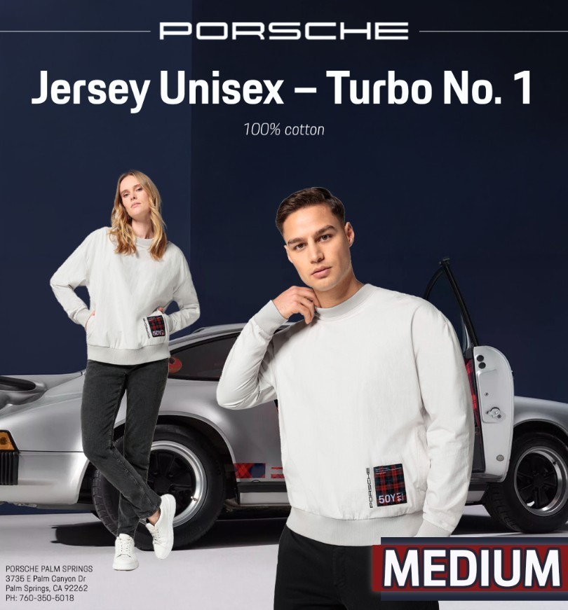 MEDIUM Jersey Unisex – Turbo No. 1 Genuine Porsche Design  WAP35700M0RTN1