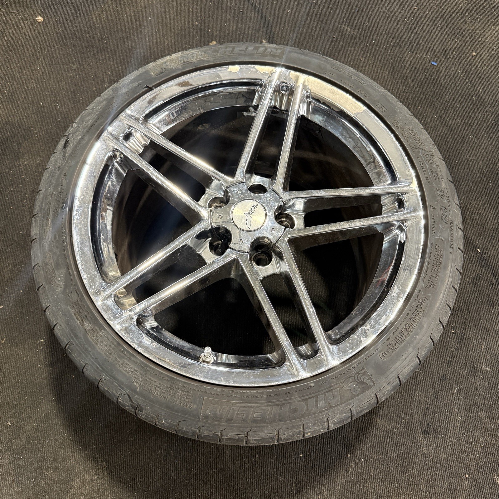 06-13 Chevy Corvette Z06 19x12 ET 59 Rear Wheel Chrome C6 5x120.65