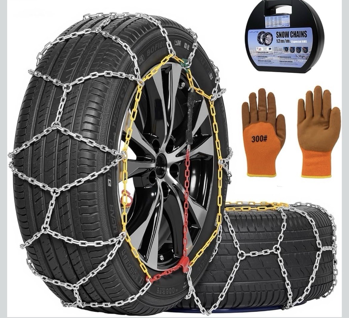Snow Tire Chains For Cars Suv Pickup Trucks Auto Tightening Fast Install KN-110