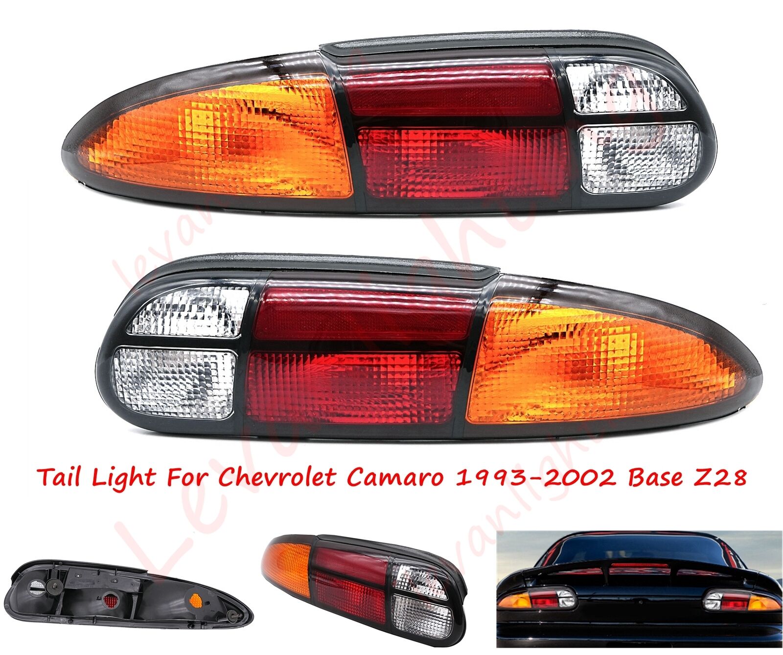 For Chevrolet Camaro 1993-2002 Base Z28 Pair Tail Light Brake Light Turn Signal