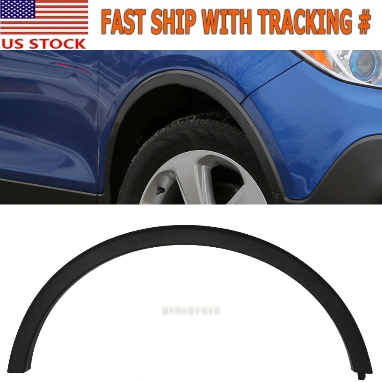 For Buick Encore 2013-2022 Front Passenger Side Fender Flare Wheel Arch Molding