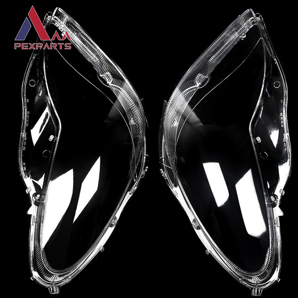 For 2006-2011 Mercedes Benz W219 CLS350 CLS500 CLS550 2Pcs Headlight Lens Cover