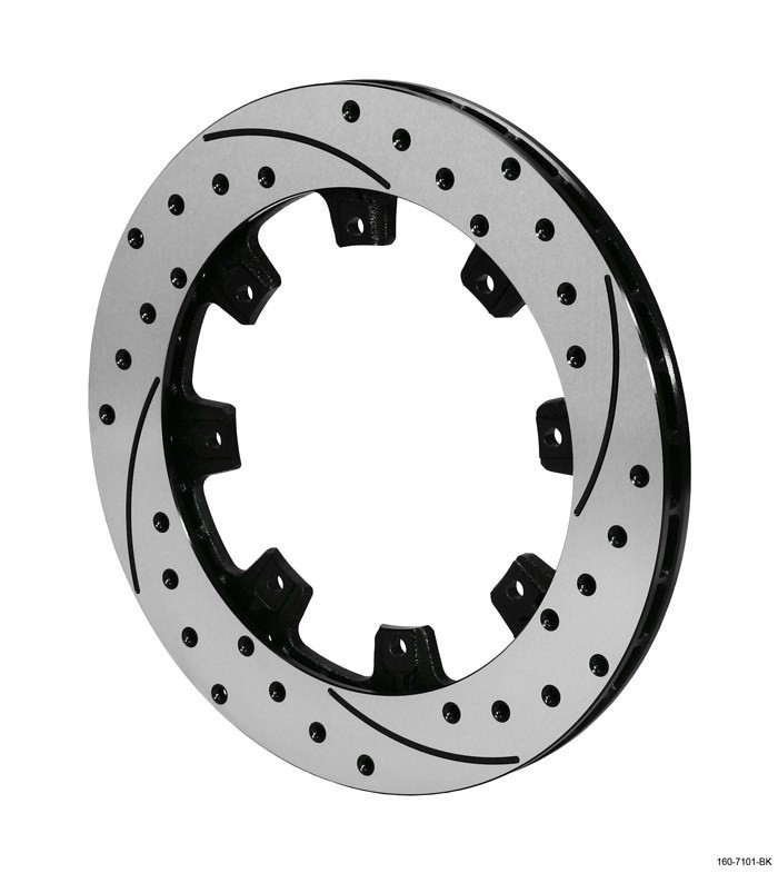 Wilwood 160-7103-BK Passenger Brake Rotor SRP Drilled Slotted 12.19\