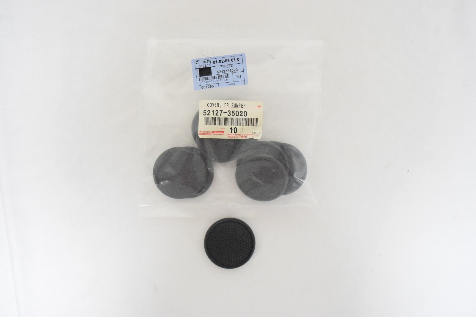 TOYOTA (Single) 1x 5212735020 / 52127-35020  GENUINE OEM HOLE COVER