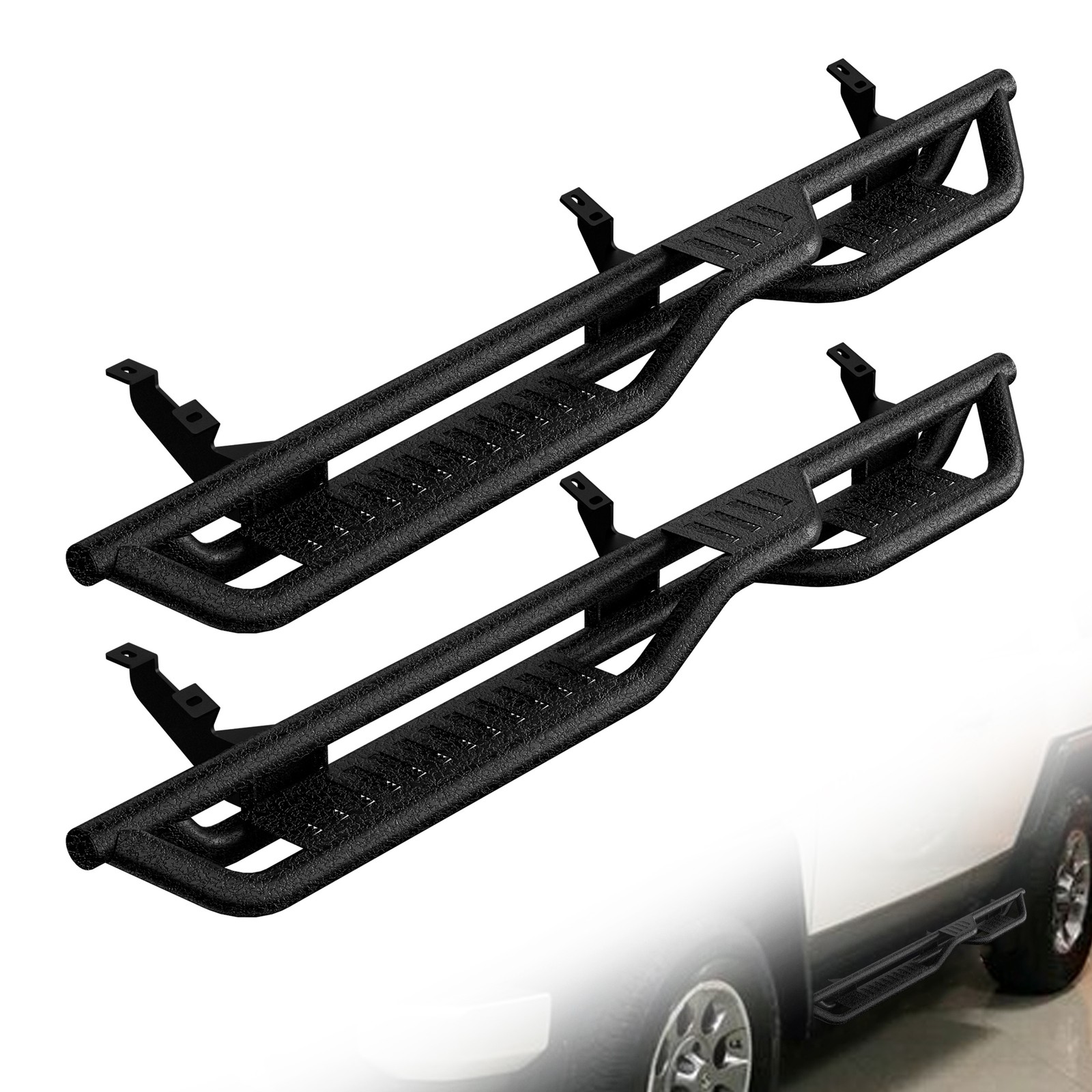 Fit for 2007-2014 Toyota FJ Cruise Side Step Running Board Nerf Bar Black