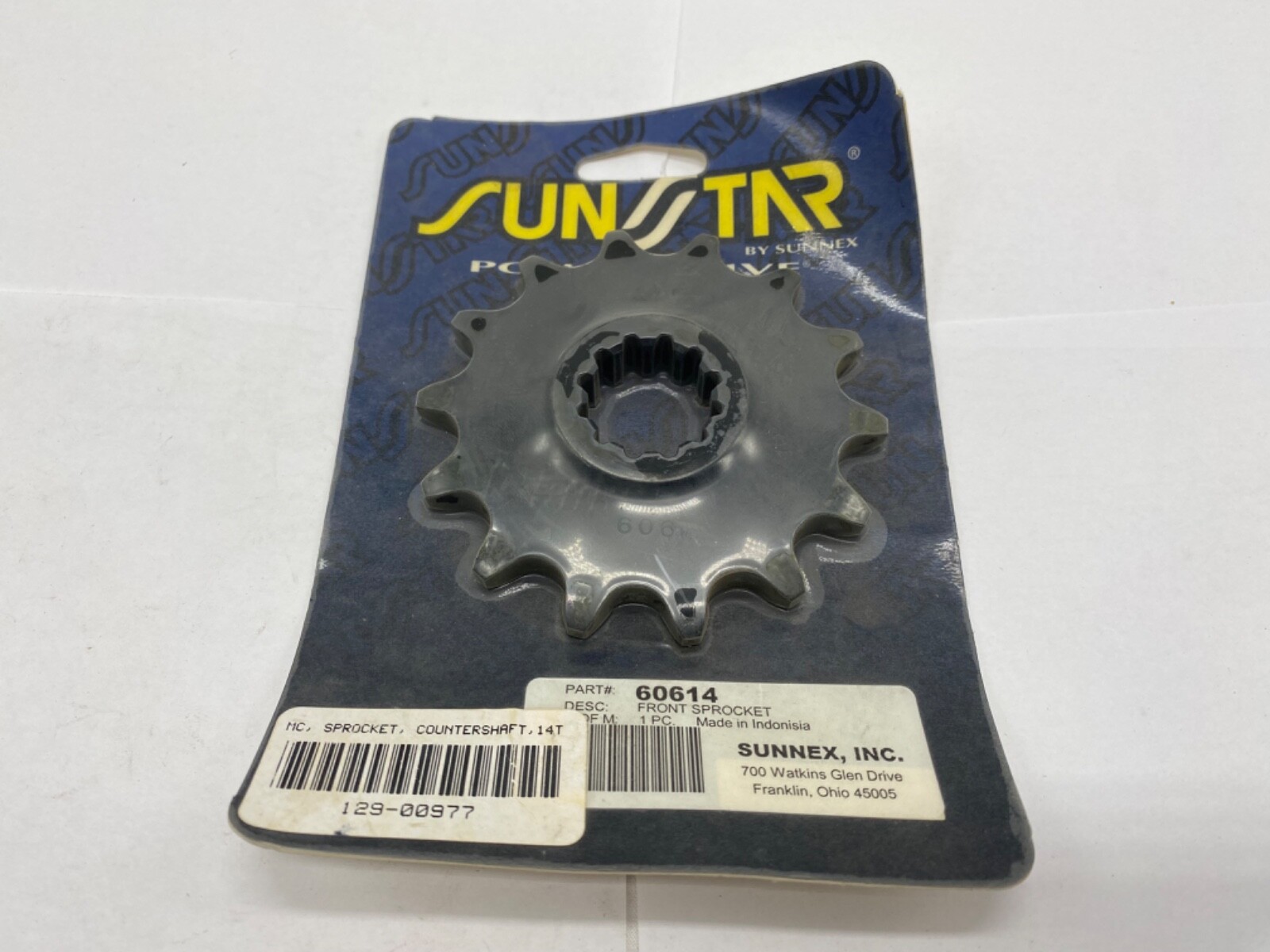 SunStar front sprocket 60614, Sunnex SunStar front sprocket 60614, Sunnex
