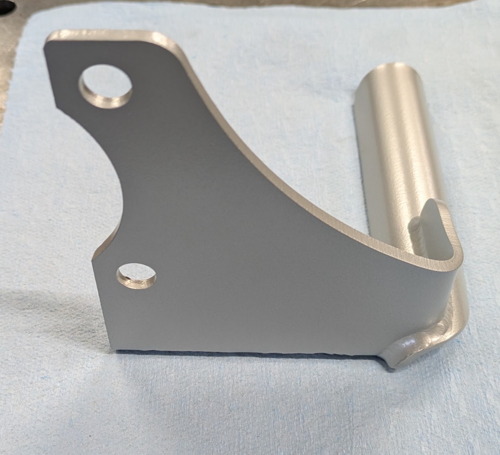 Jeep YJ catalytic converter hanger reproduction of Mopar 52002743
