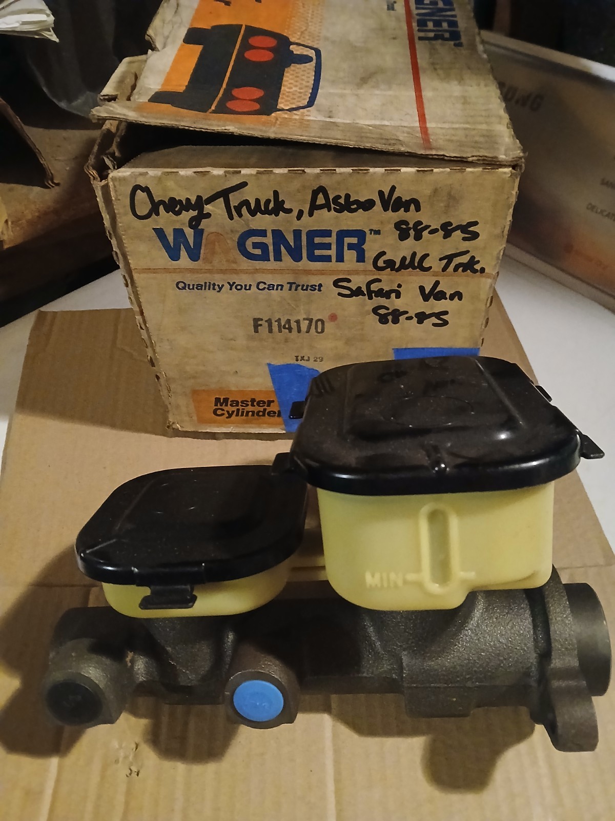 NOS Wagner F114170 Brake Master Cylinder - 1985-1989 Chevy Astro Van /GMC Safari
