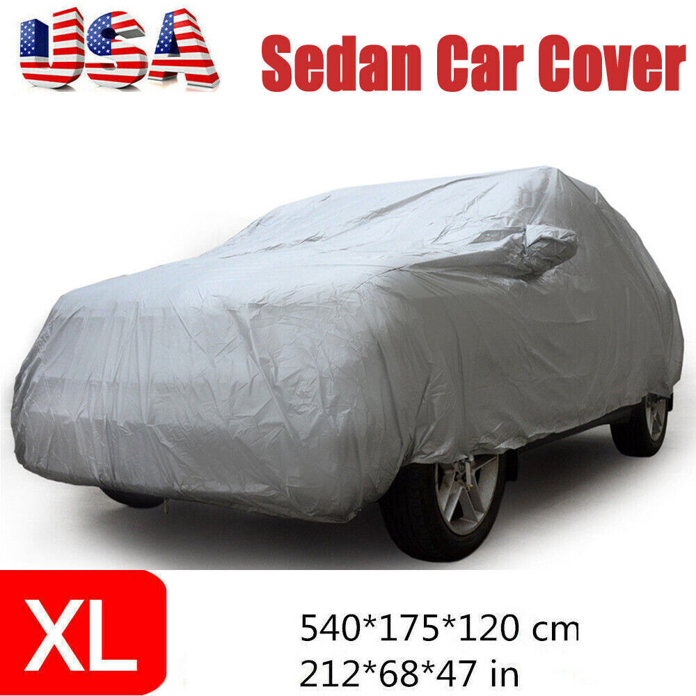 Full Car Cover Waterproof Sun UV Snow Dust Rain Resistant Car Protection XL Size