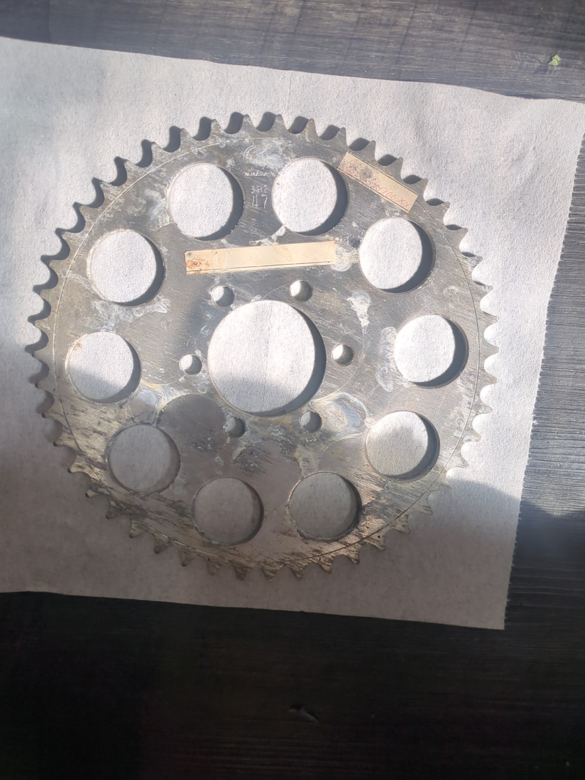 1980-81 Yamaha YZ100H/G Rear 47T Sprocket, 3R2-25447-00-XX
