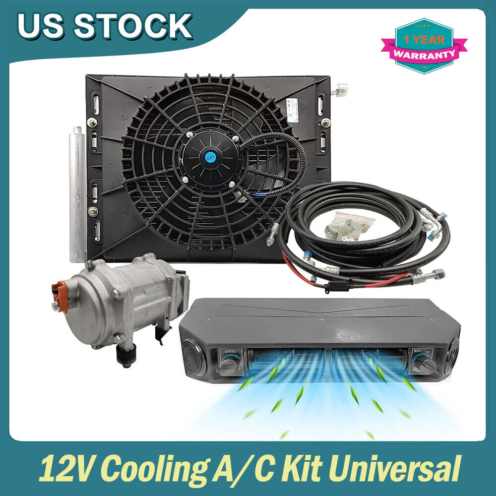 12000btu Underdash Air Conditioning 12V Cooling A/C Kit Universal Auto Car 960w