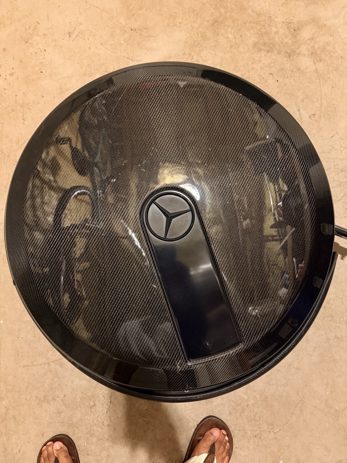 Carbon Fiber Spare Tire Wheel Cover Mercedes G63 AMG W463 2014  Style