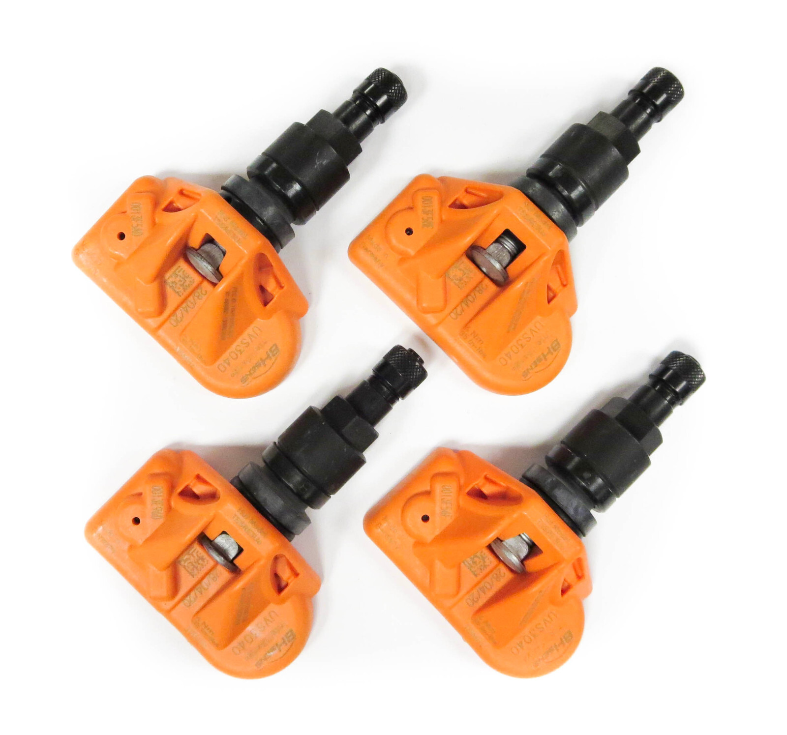 New Huf TPMS Black Stem Set 433mhz Fits 2007 2008 Porsche 911 Carrera 4S S