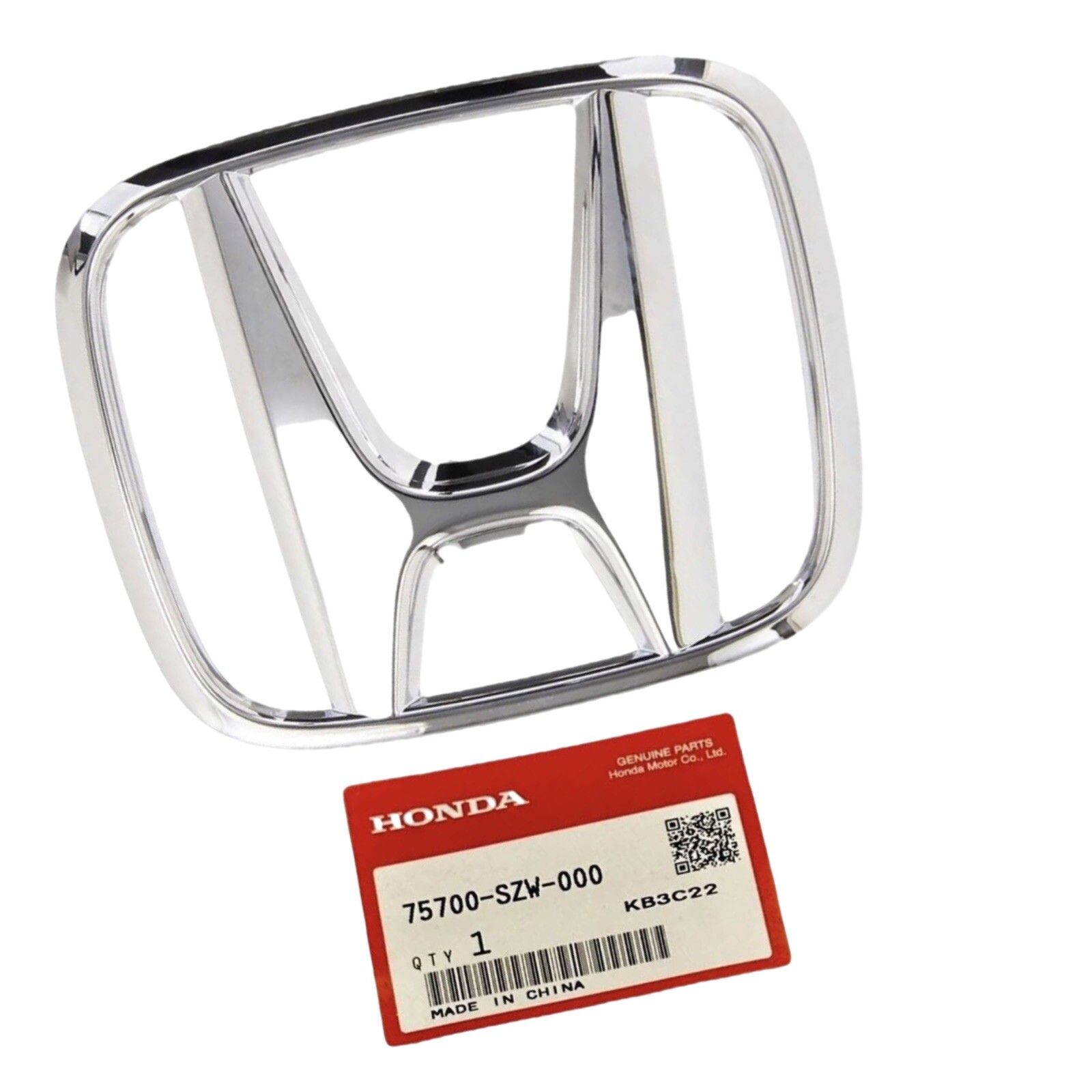 For Accord 18-21 Chrome Front H Emblem CRV 12-21 Pilot Crosstour Replacement LX