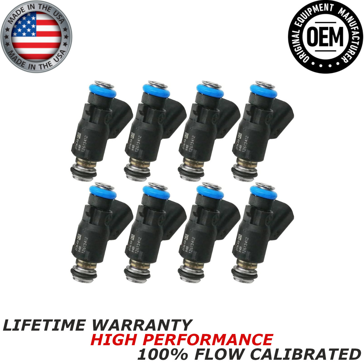x8 NEW OEM Acdelco Fuel Injectors for 2010-2013 Chevrolet Silverado 1500 5.3L V8 x8 NEW OEM Acdelco Fuel Injectors for 2010-2013 Chevrolet Silverado 1500 5.3L V8