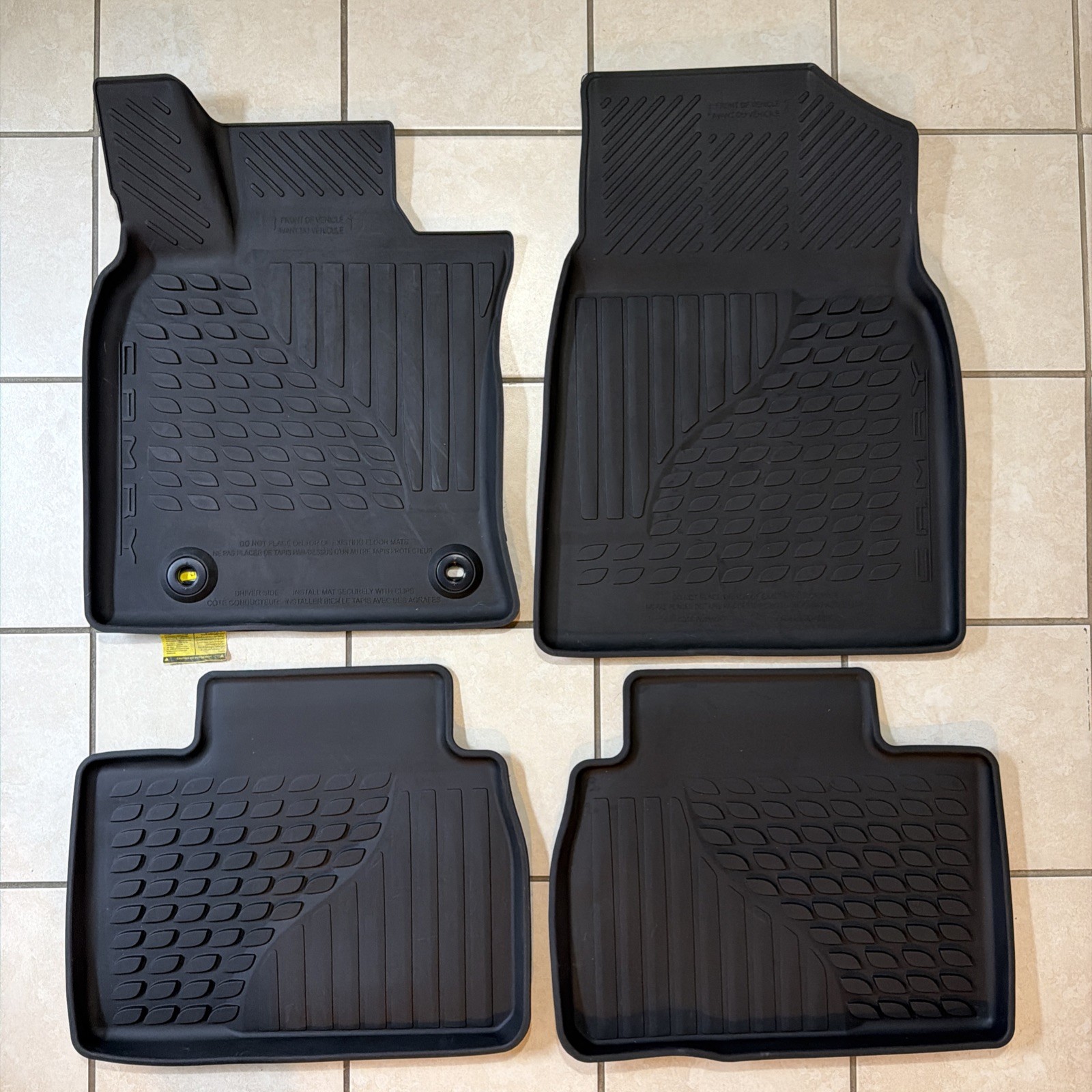 2025-2026 Toyota Camry Oem All Weather Factory Floor Mats Genuine 4pc Set 2025-2026 Toyota Camry Oem All Weather Factory Floor Mats Genuine 4pc Set