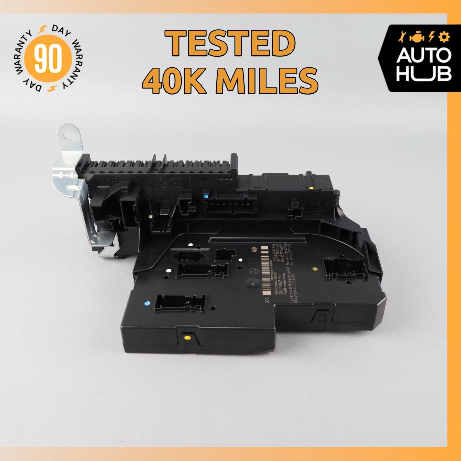 12-16 Mercedes R172 SLK250 SLK350 Rear Fuse Relay Box Module 1729002609 OEM 40k