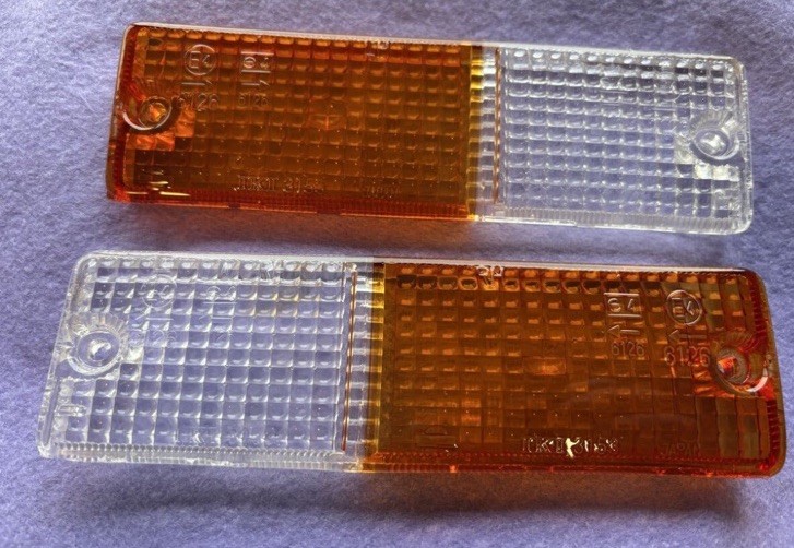 Nissan Datsun 280ZX S130 Late Model Front Combination Turn Signal Lens Pair JDM