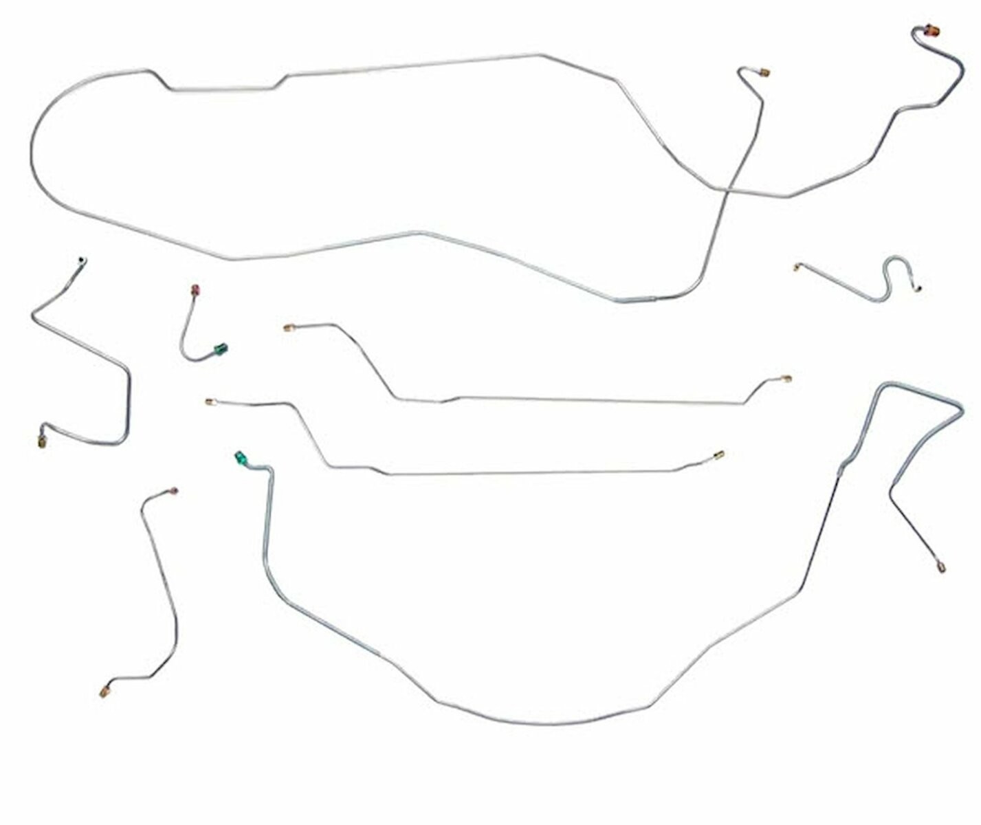 Fits 1967 Chevy Malibu w/ Manual Disc Brakes, Complete Brake Line Kit CBK0289SS Fits 1967 Chevy Malibu w/ Manual Disc Brakes, Complete Brake Line Kit CBK0289SS