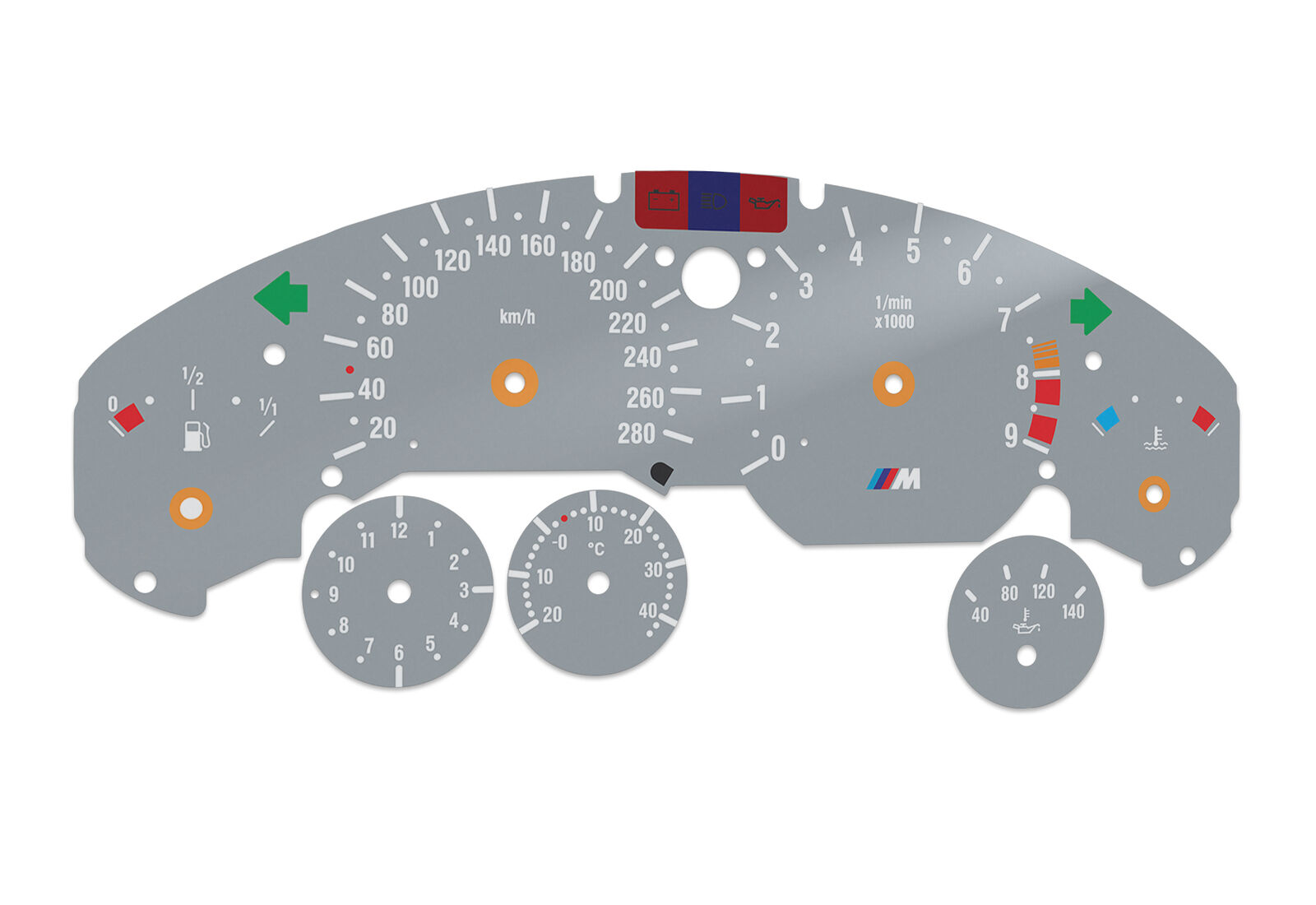 BMW Z3 M  - Speedometer dials MPH to KM/H Gauges