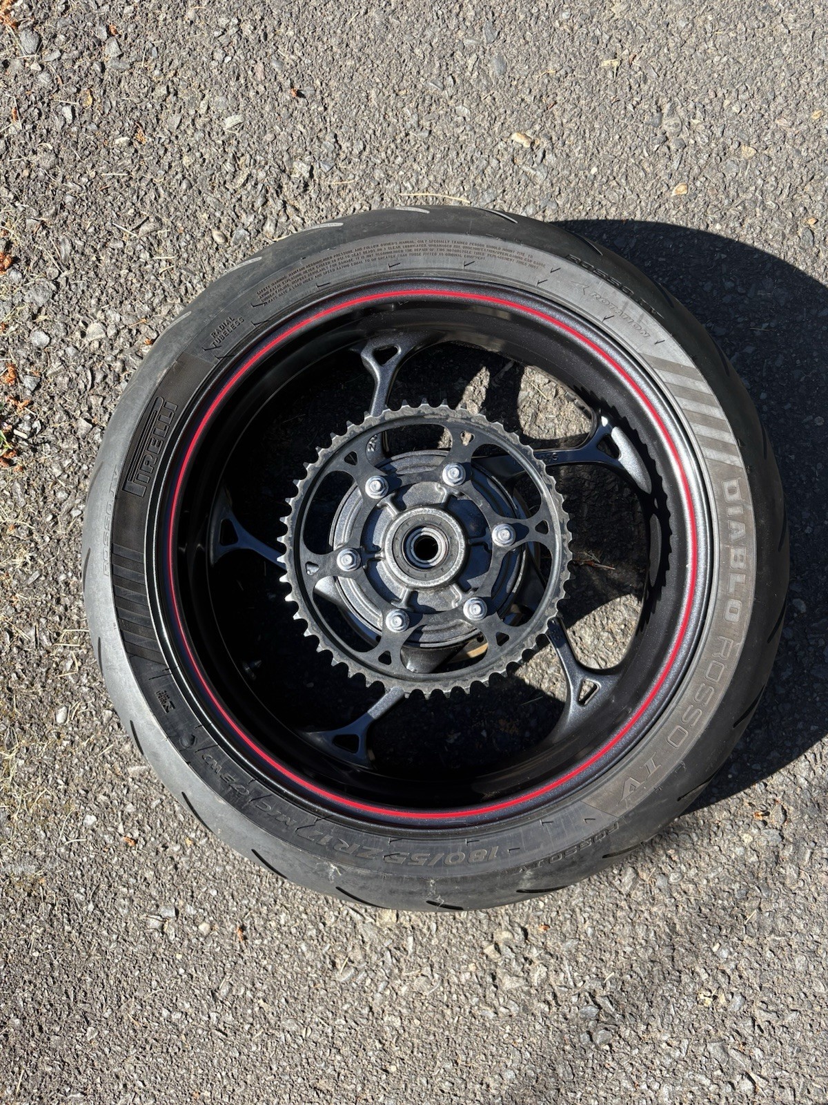 2018 18-20 Triumph Street Triple R 765 Rear Wheel Rim Tire Oem