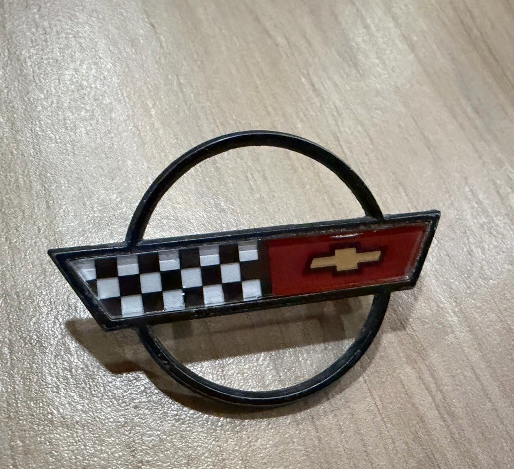 1986-89 Chevrolet Corvette Genuine OEM Steering Wheel Horn Emblem 1986-89 Chevrolet Corvette Genuine OEM Steering Wheel Horn Emblem