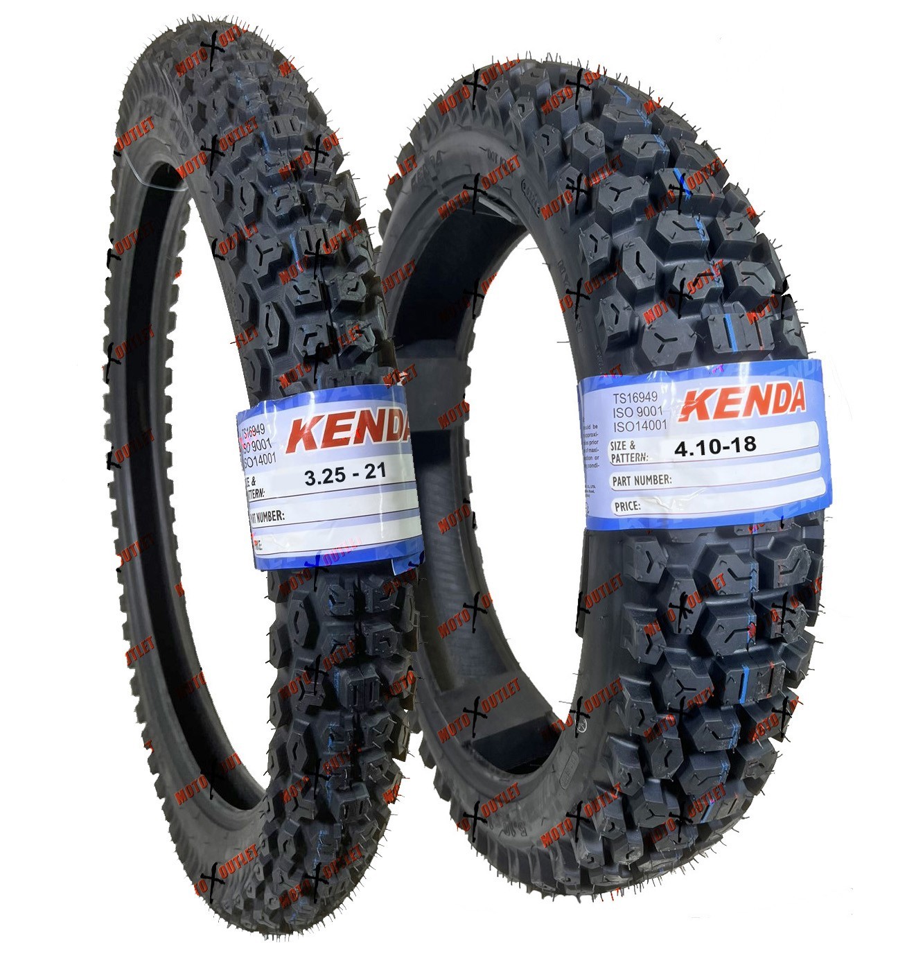 Kenda K270 3.25-21 4.10-18 Tires Dual Sport Front Rear Tire Set DOT
