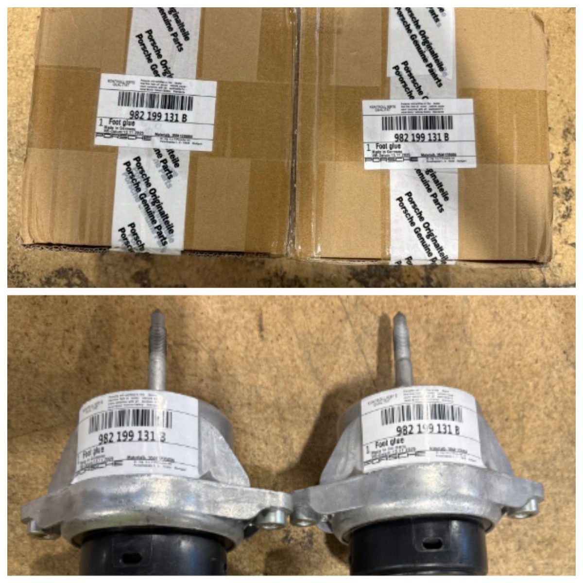 2PCS Engine Mounts For Porsche 718 982 Cayman Boxster 2017-24 2.0 OE# 982199131B 2PCS Engine Mounts For Porsche 718 982 Cayman Boxster 2017-24 2.0 OE# 982199131B
