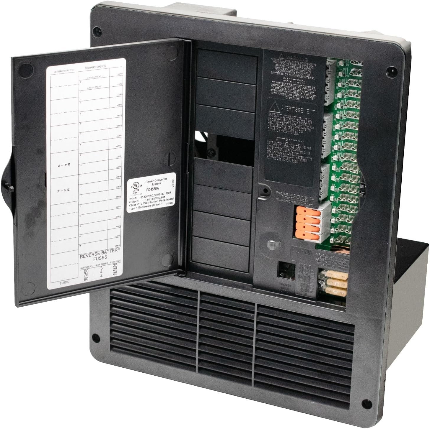 Inteli-Power 4500 Series PD4560 60Amp Converter Charger AC/DC Distribution Panel Inteli-Power 4500 Series PD4560 60Amp Converter Charger AC/DC Distribution Panel