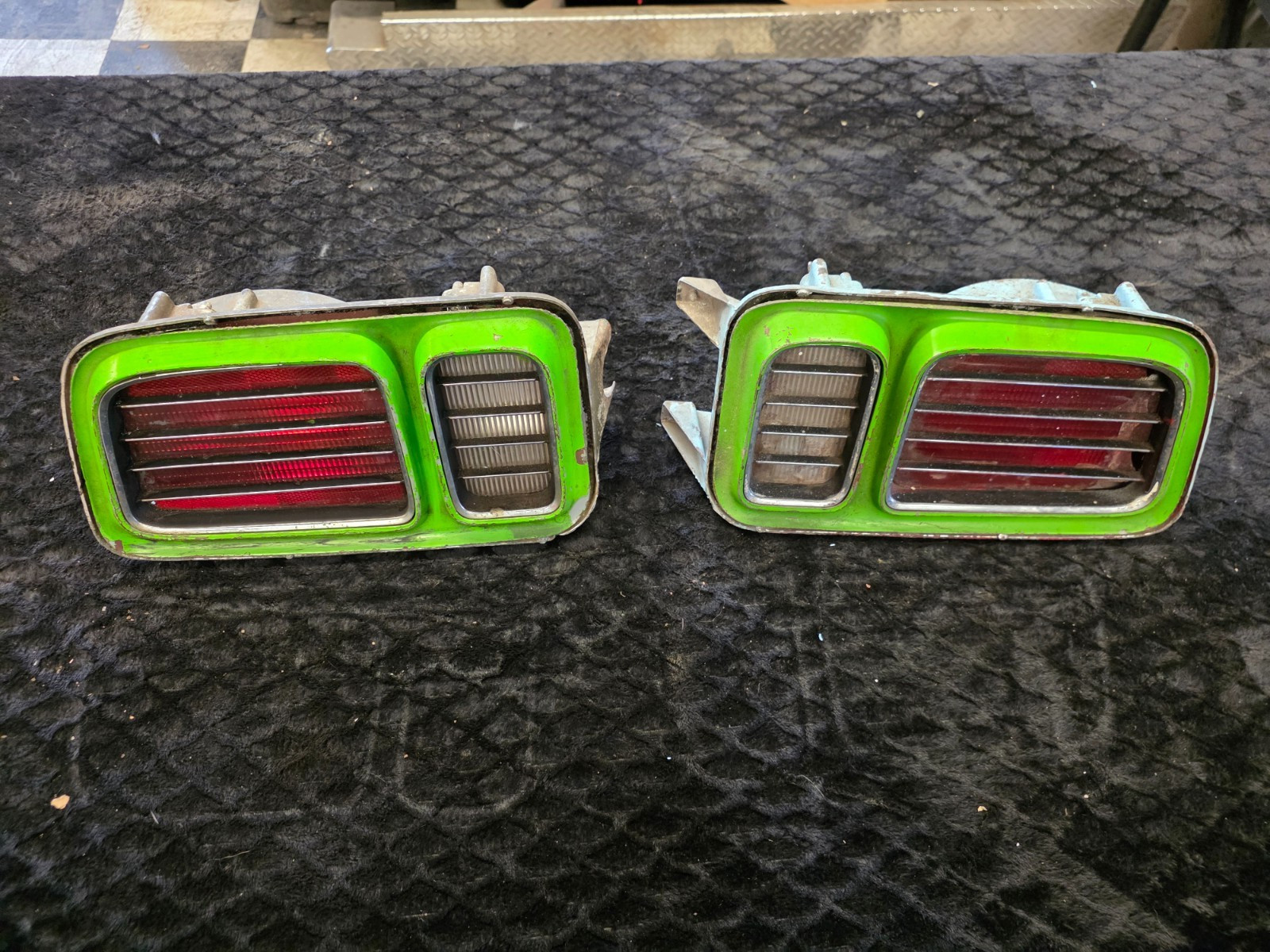 1971 Plymouth Barracuda Cuda Tail Light Assemblies - PAir