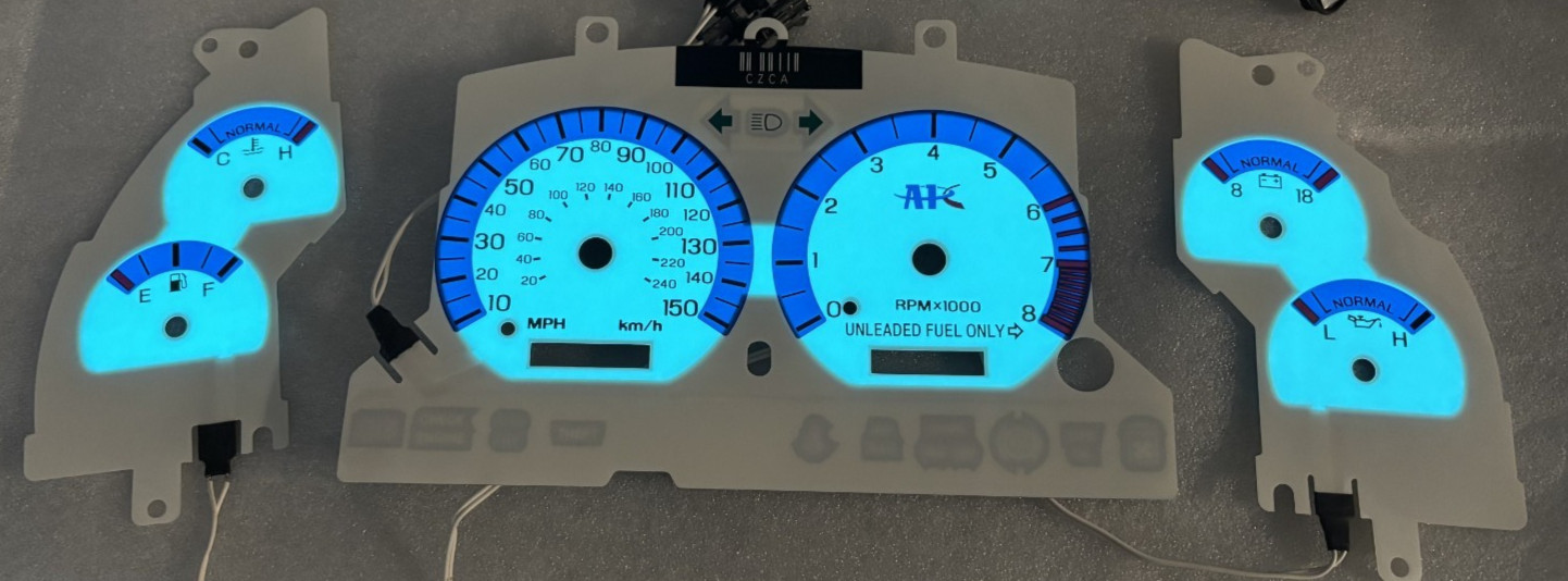 APC Luminescent gauge kit 94-98.5 FORD MUSTANG GT APC Luminescent gauge kit 94-98.5 FORD MUSTANG GT