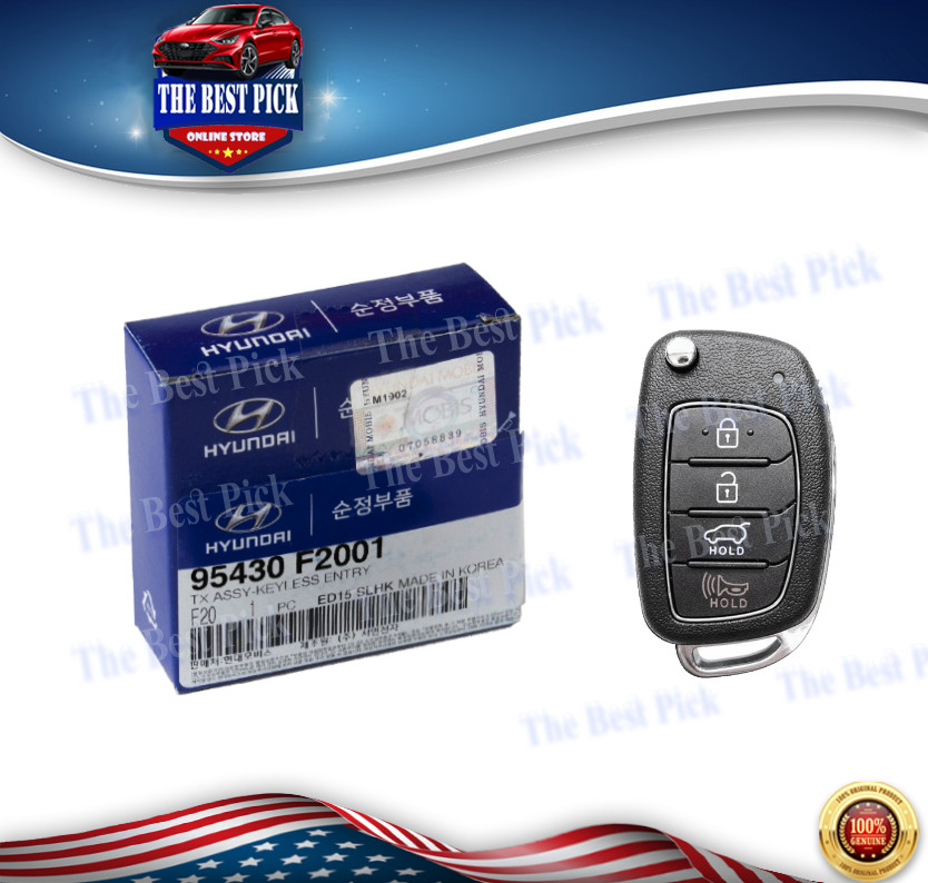 ⭐GENUINE⭐ OEM 2017 2018 HYUNDAI ELANTRA FLIP KEYLESS REMOTE FOB 95430F2000 F2001