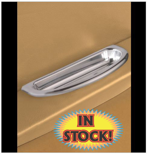 Lokar IDP-2003 - Billet Alum Crescent Oval Arm Rest Door Pull - Polished (2)