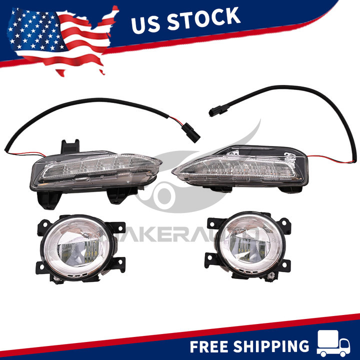 4PCS LED Bumper Fog Lamp Turn Signal Light For 2014-2020 Infiniti Q50 Q50S Sport
