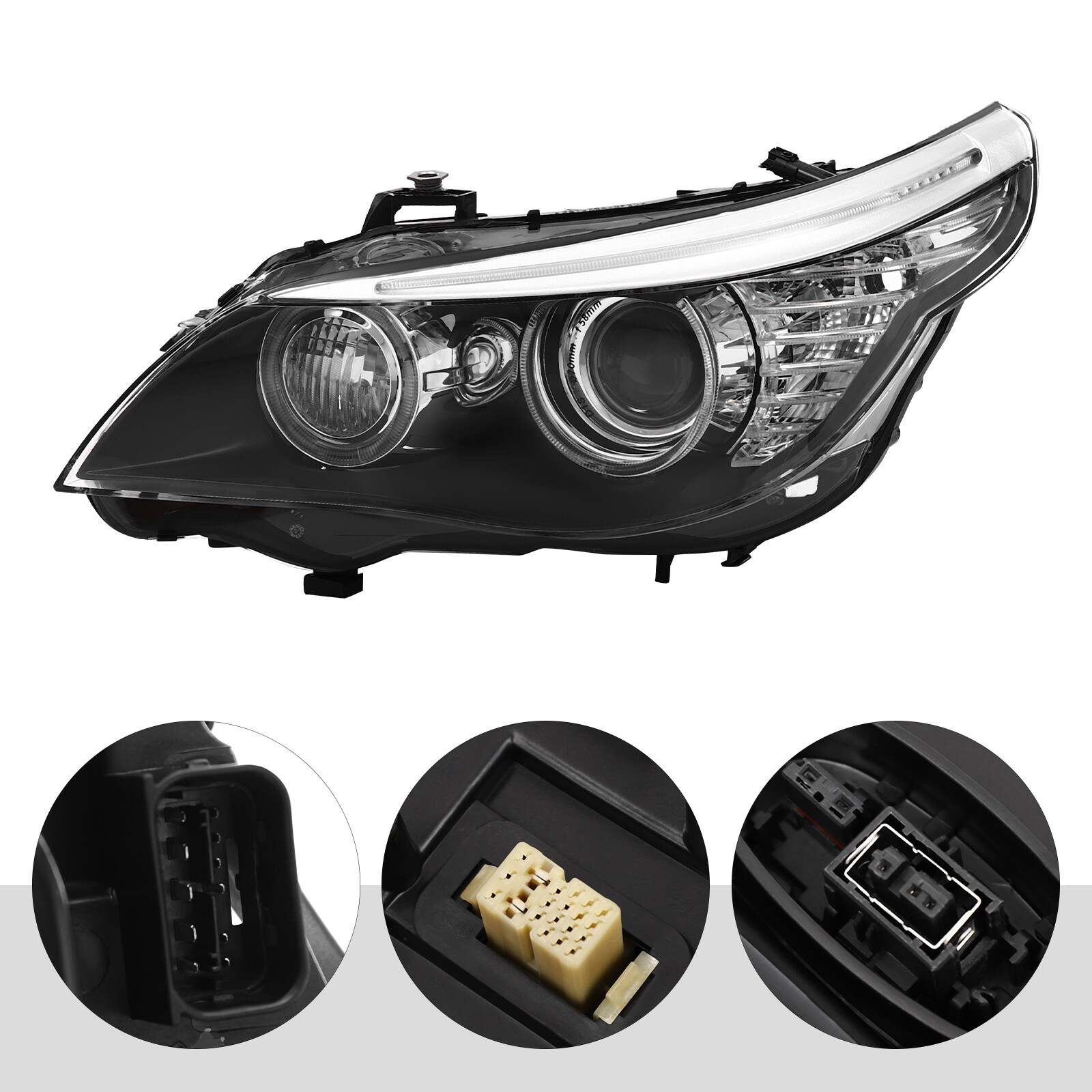 For 2008-2010 BMW 528i 535i 550i Xenon/HID Headlights w/AFS Left/Right Opt