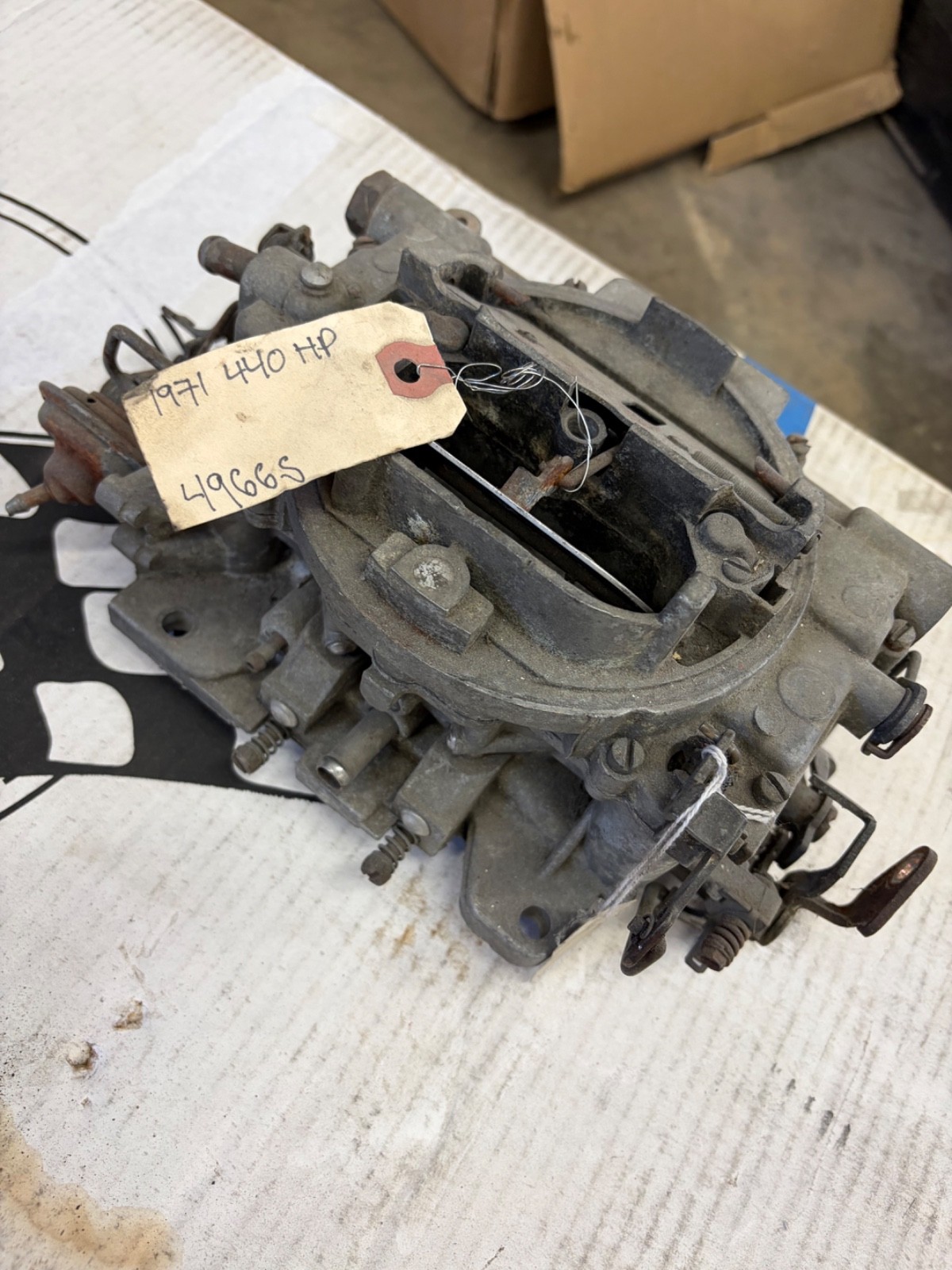 vintage mopar carter AVS 4966S 1971 440HP