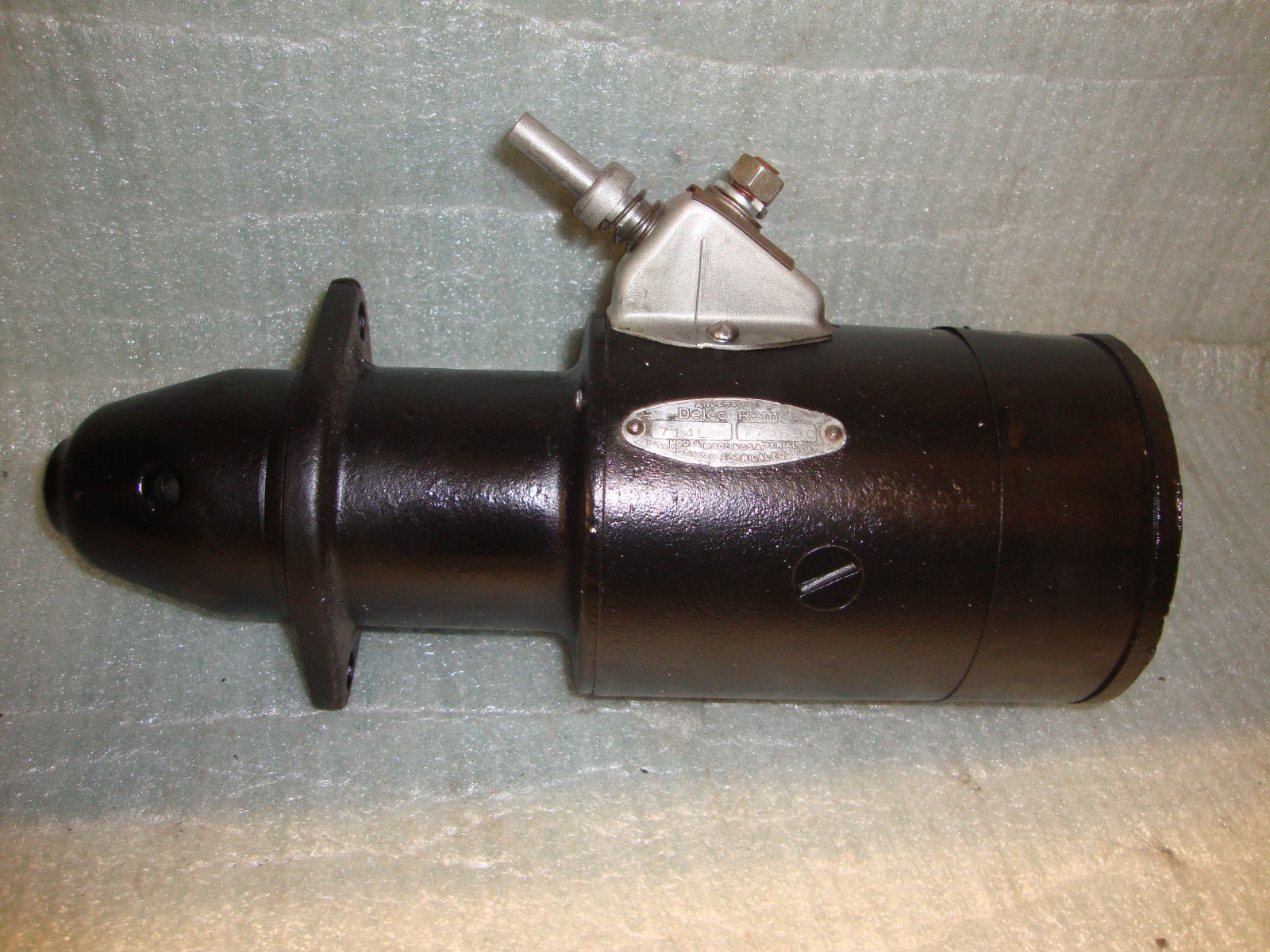 1929-34 CHEVROLET REBUILT STARTER 714L with NEW SWITCH AND DECENT SMALL LABEL