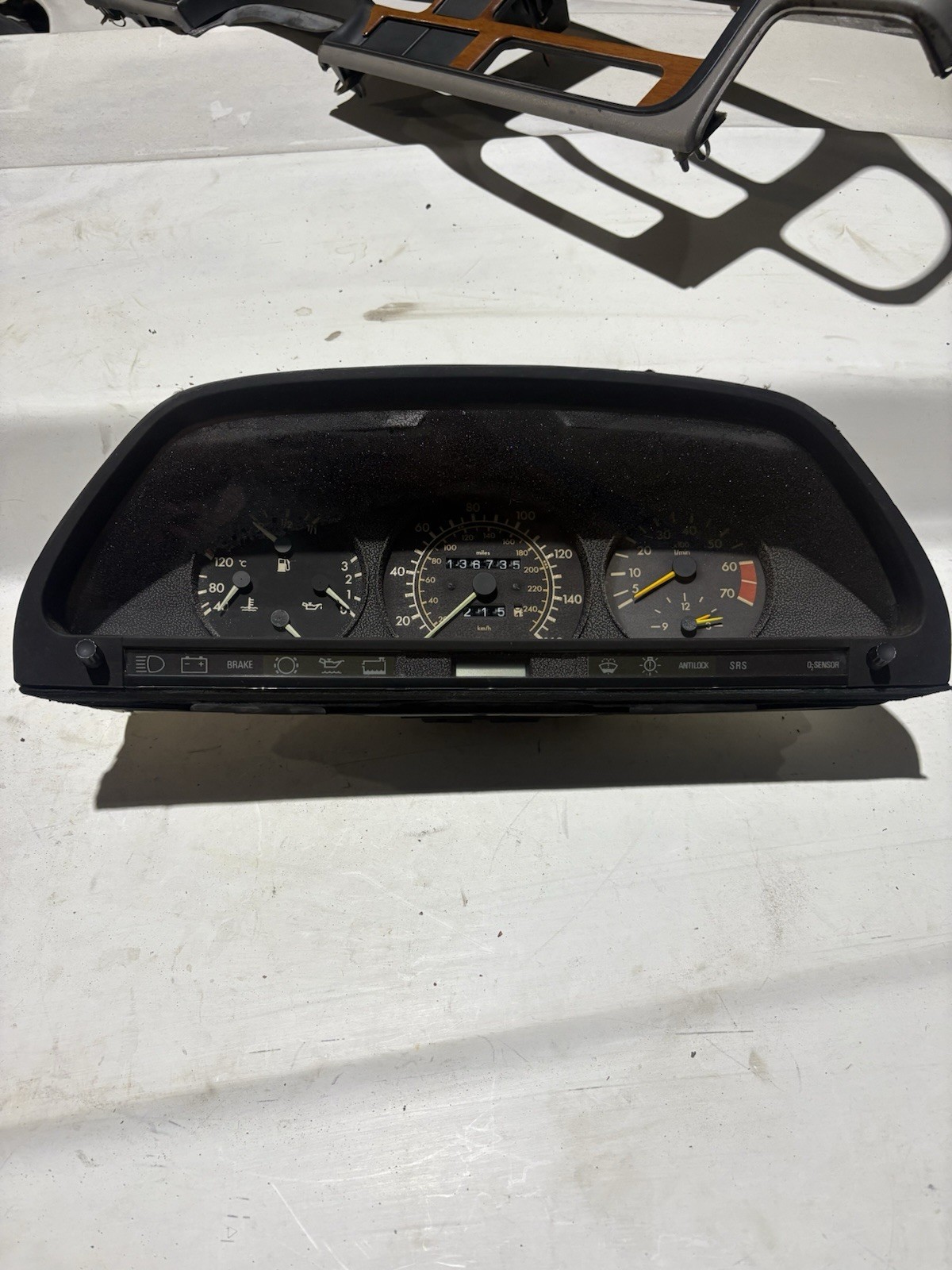 86-91 Mercedes Benz 560sel 420sel Gauge Instrument Cluster 136k Miles 86-91 Mercedes Benz 560sel 420sel Gauge Instrument Cluster 136k Miles