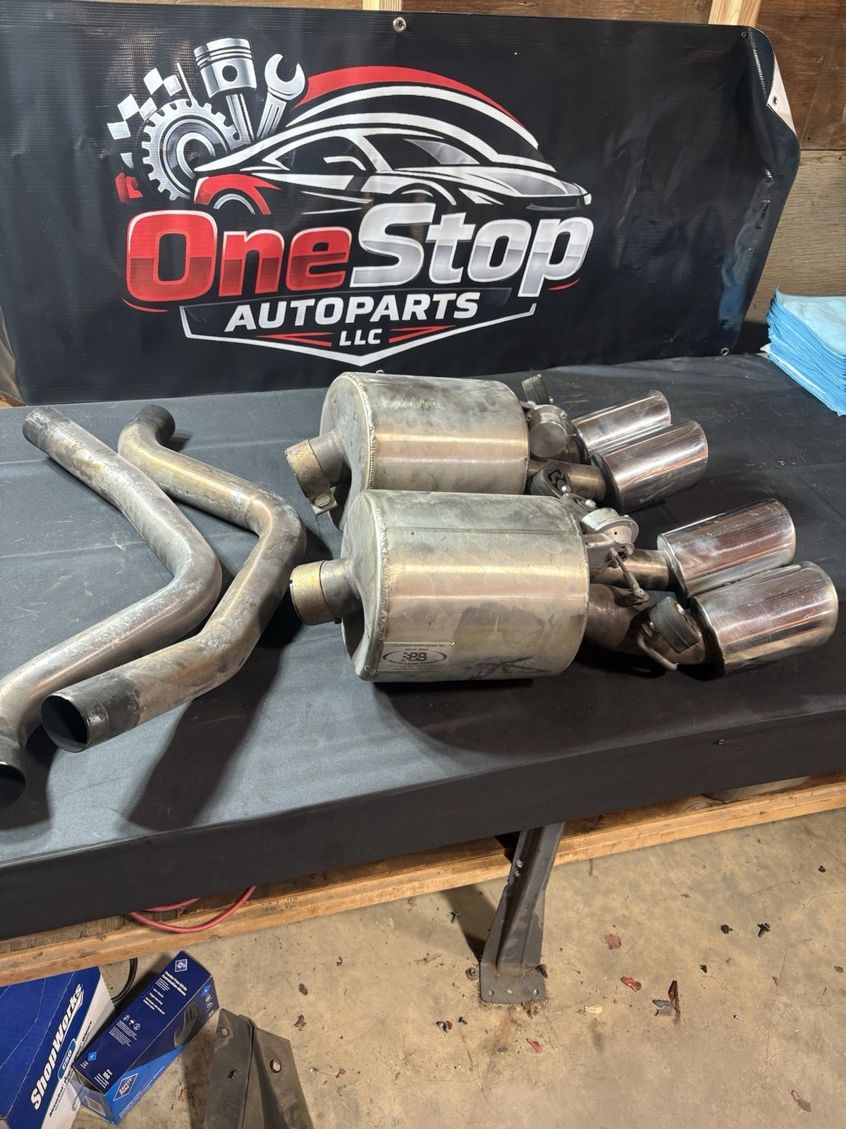 2005-2013 C6 Corvette B&B Fusion Valved Exhaust DAMAGED