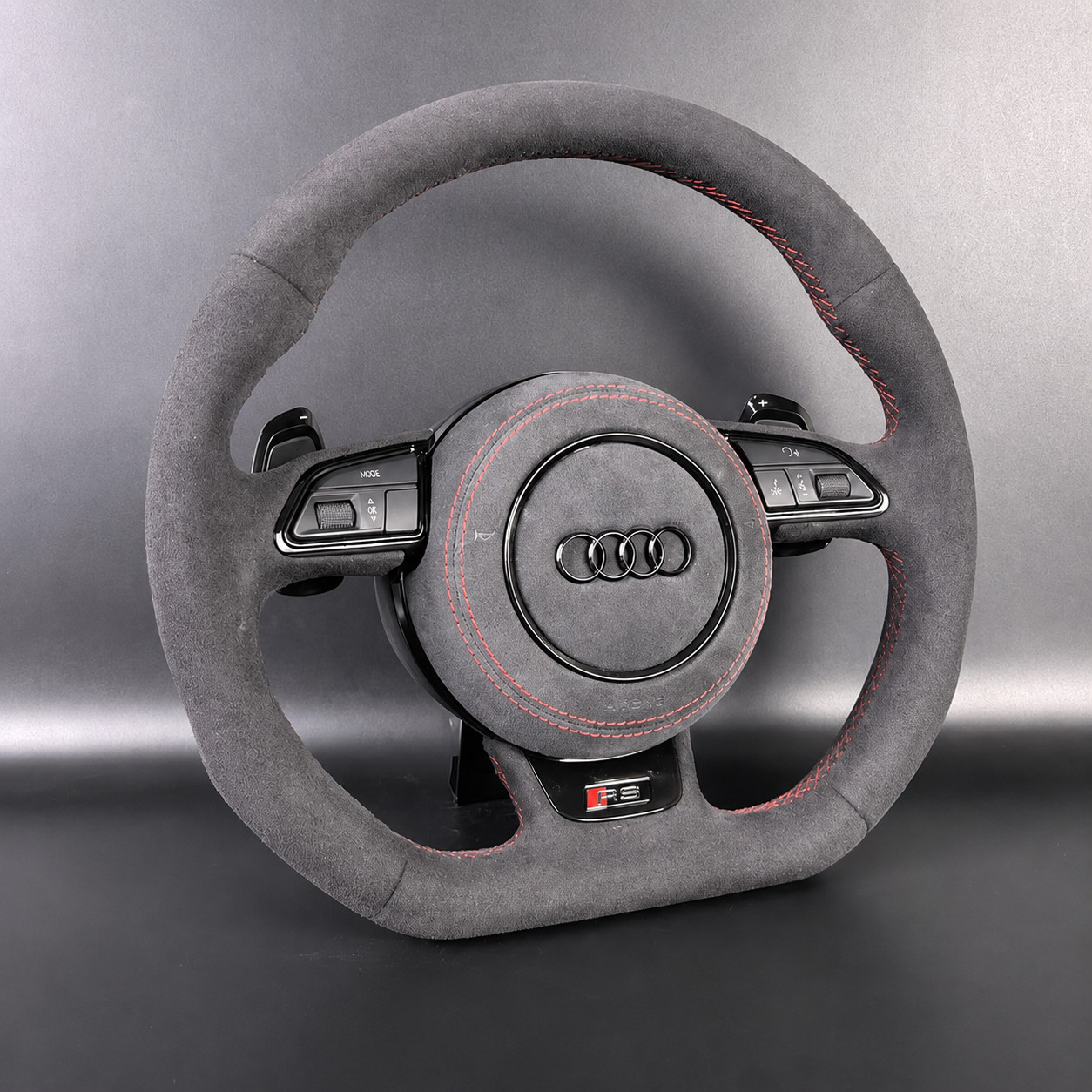 Audi A3 S3 RS3 8V Alcantara Flat Bottom Steering Wheel Paddle Shift RS Style