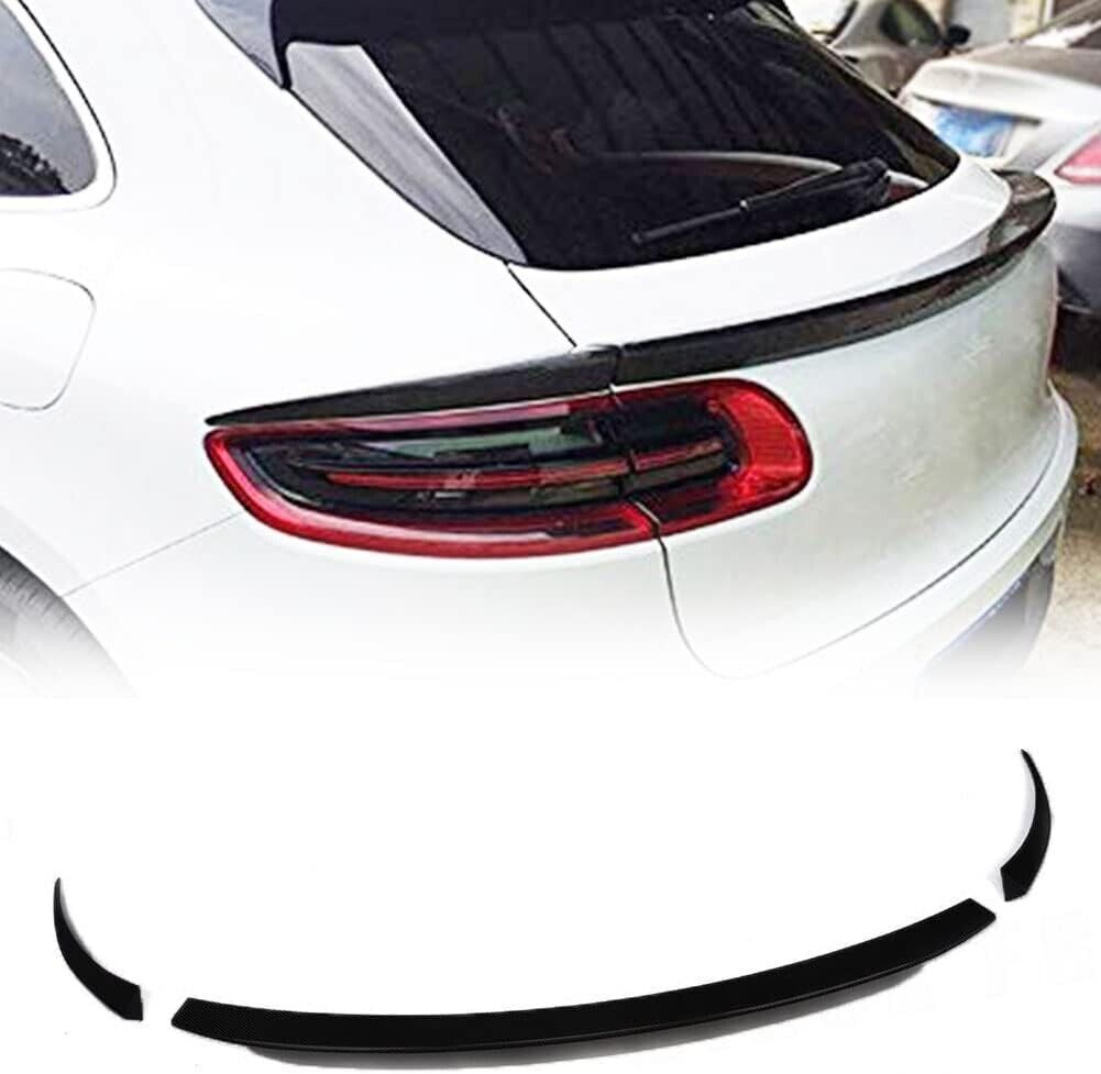Glossy Black Rear Trunk Spoiler Middle Wing Lip For 2014-2021 Porsche Macan SUV