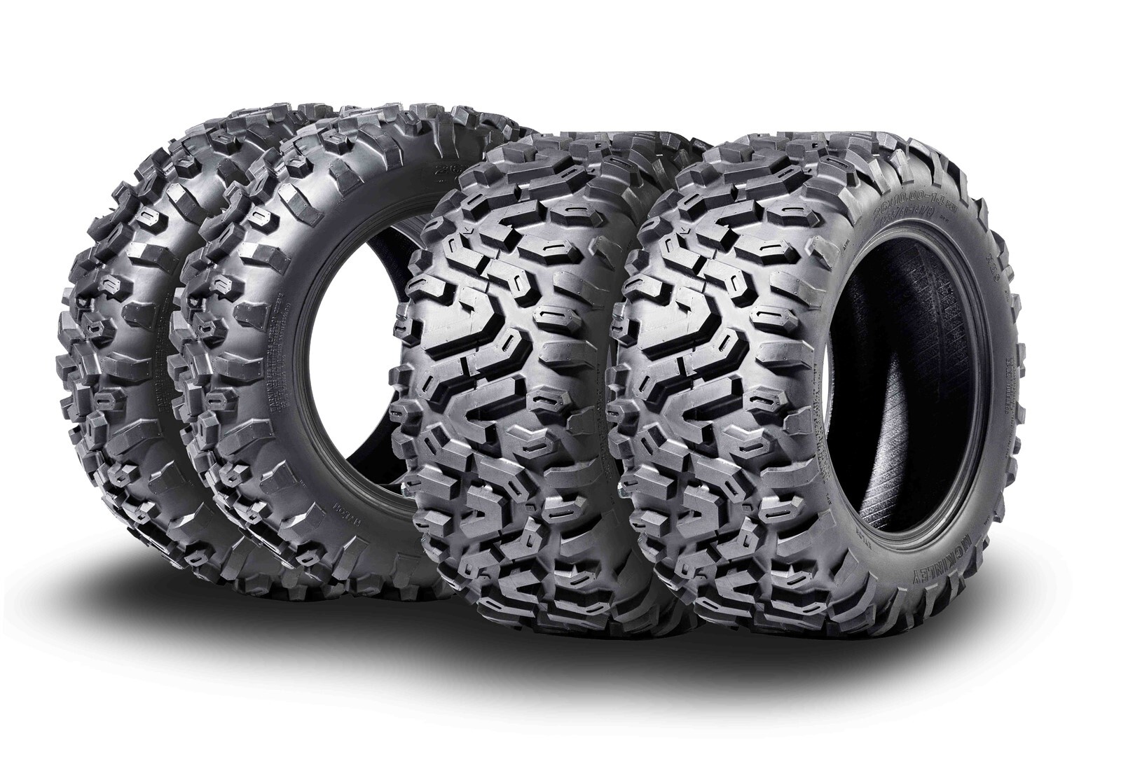 MCKINLEY UTV ATV Tires 26X8-14 & 26X10-14 6 Ply Full Set Super Mud Offroad X612
