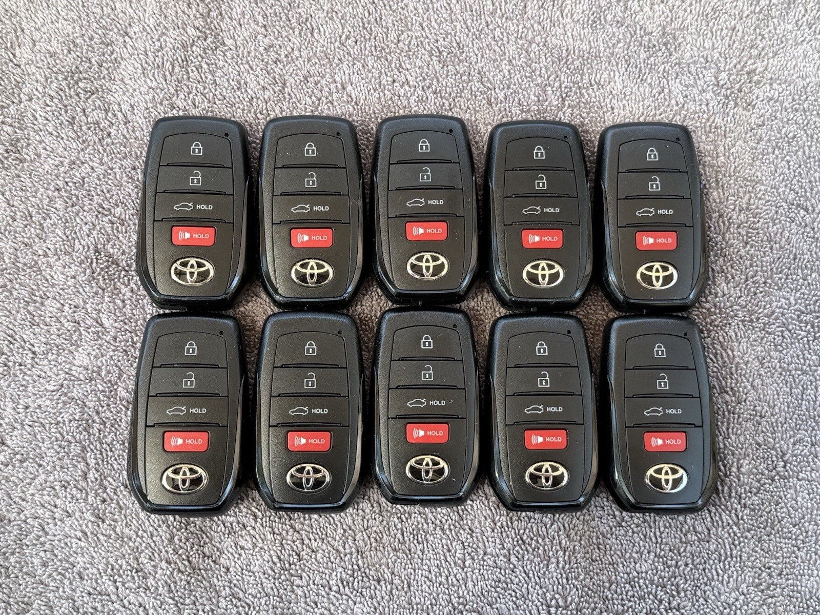LOT OF 10 TOYOTA  CAMRY KEY FOB LOT KEYLESS ENTRY FOB LOT  OEM  HYQ14FBW